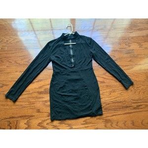 Necessary Clothing Cut Out Black Bodycon Dress Size L